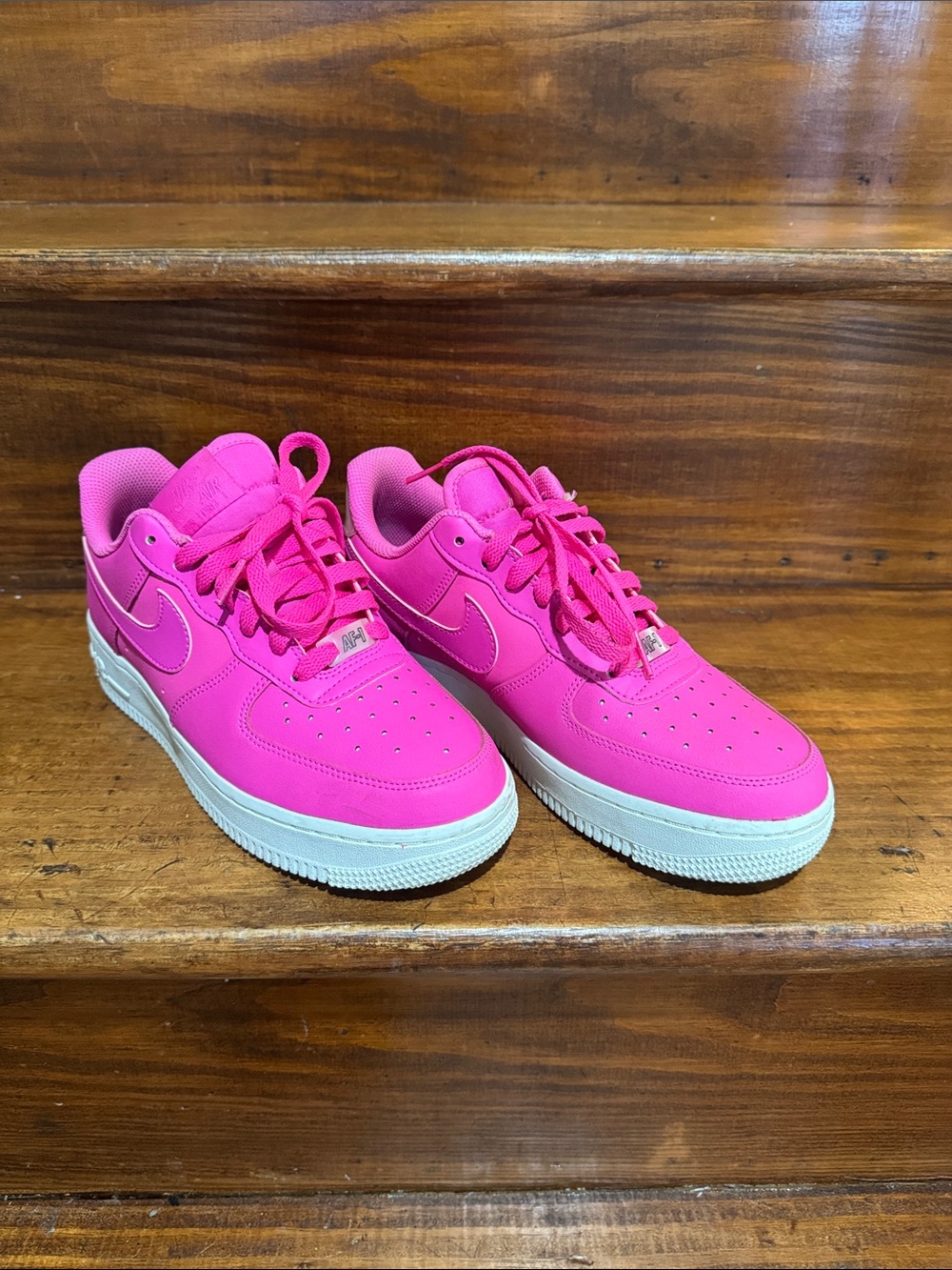Nike Pink Low-Top Sneakers with White Soles